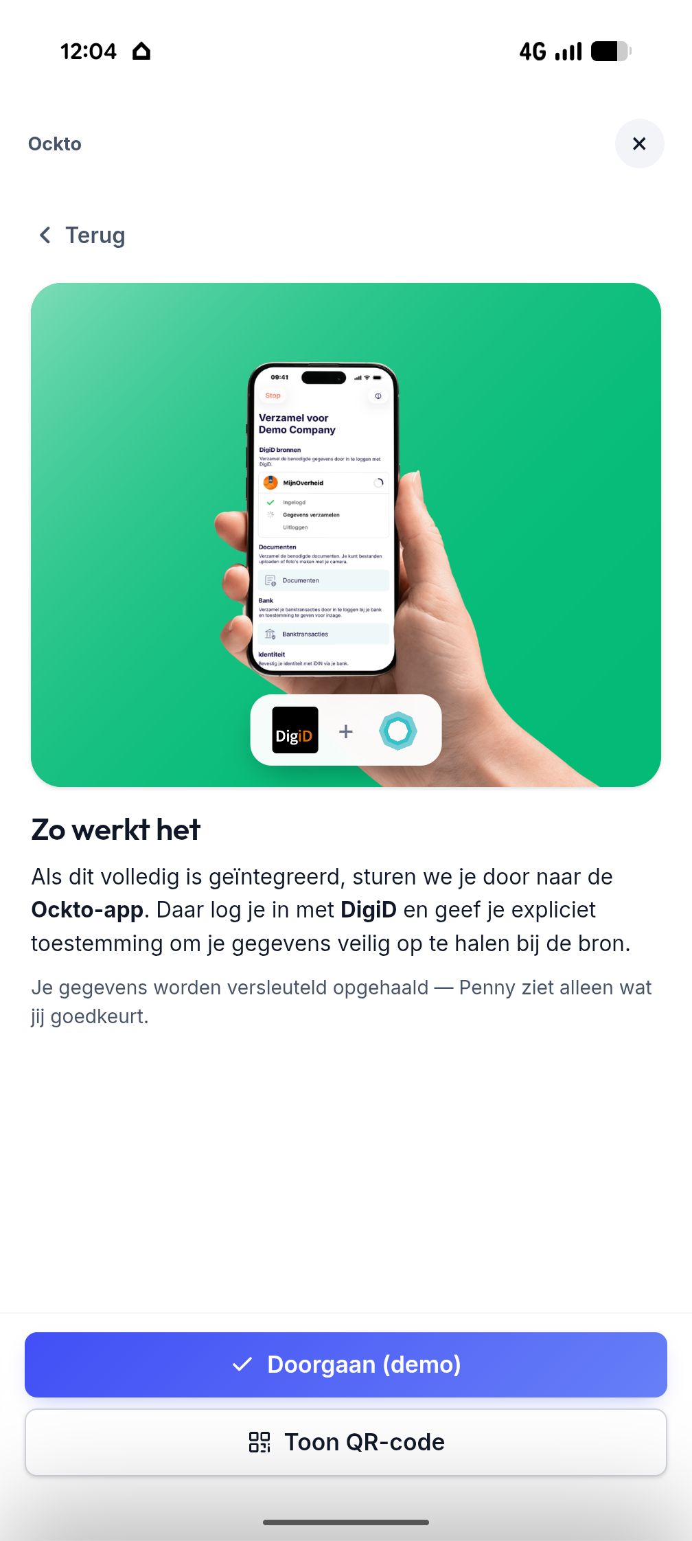 Brondata veilig ophalen via Ockto